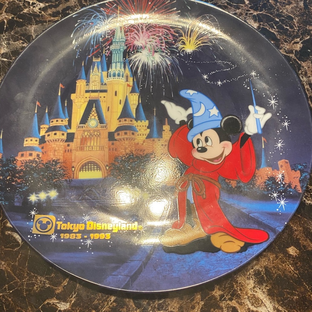 Tokyo Disney porcelain plate and mug